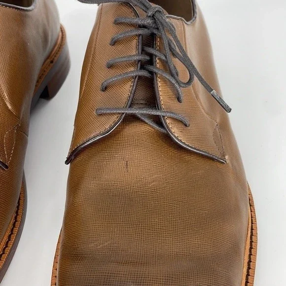 GORDON RUSH "nester" tan brown lace up oxford dress shoes men's size 15 - Picture 9 of 9